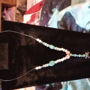 Necklace hand made with horse 13 inches